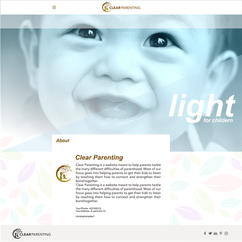 Clear Parenting Logo & Brand Guide To Appeal To Mothers Design by samsoel