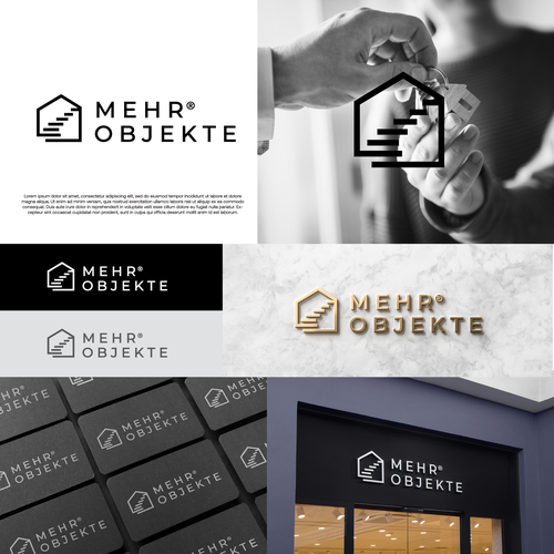 Corporate identy and logo for real estate marketing agency Design by nmxdesigns™