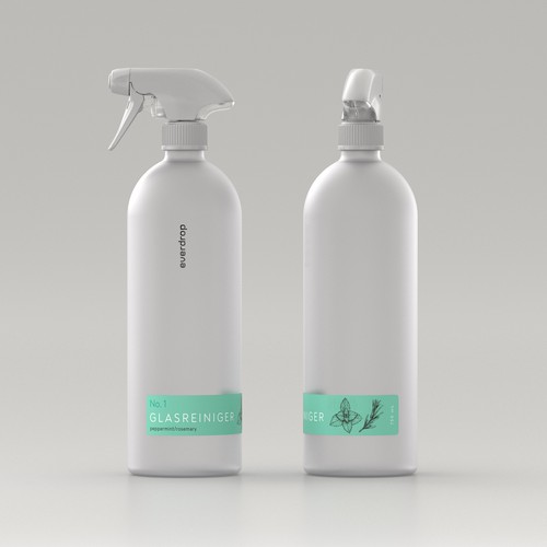 Premium Spray Bottle and Packaging for Cleaning Supplies Design réalisé par eolinart