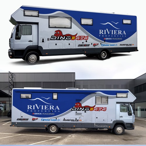 Design a Racing Motorhome Camping-Car covering Design by digital.ian