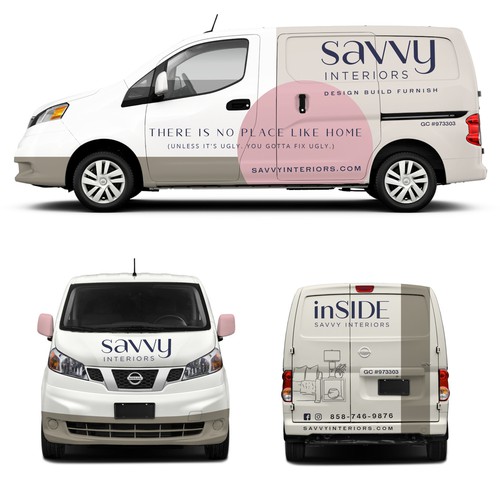 Hey Mad´esigns⚡さんのDesign build furnish firm needs cool luxury sleek modern Van wrapデザイン