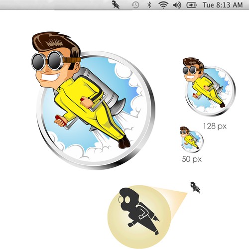 Create an awesome jetpack man for Android app Rocket Launcher Design by simbe