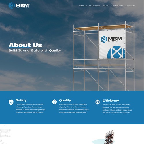 Smart, Clean, Professional - Scaffold Company Website Design by Slaviana