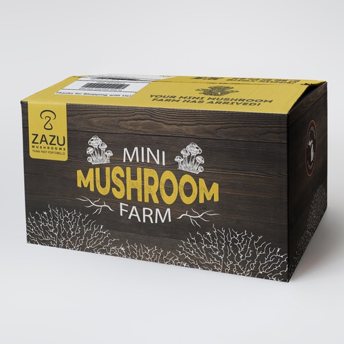 Mushroom Grow Kit Design by StanBranding