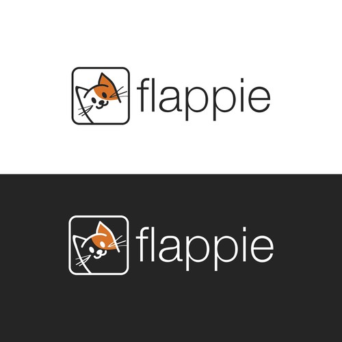 design a logo for the world's smartest cat flap door using AI Design by Hito