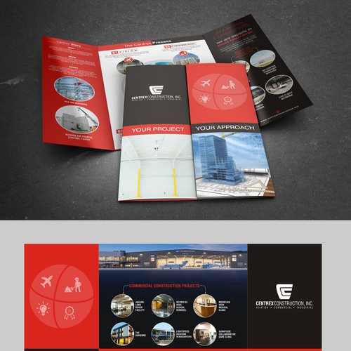 Create a high-end brochure for an Aviation-Construction Company ...