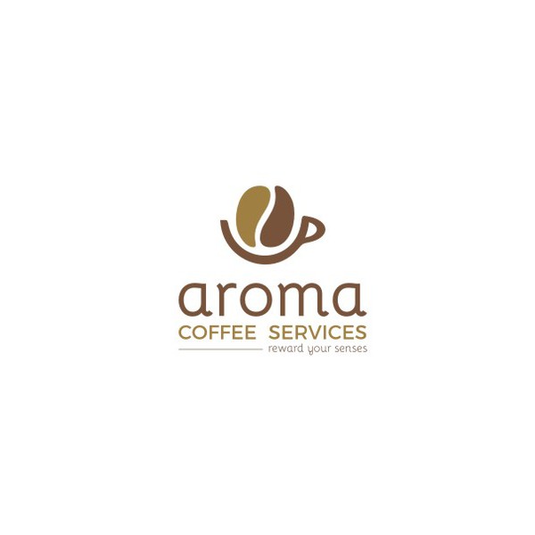 Design by locked titled "Logo and business card for Aroma Coffee Services "reward your senses""