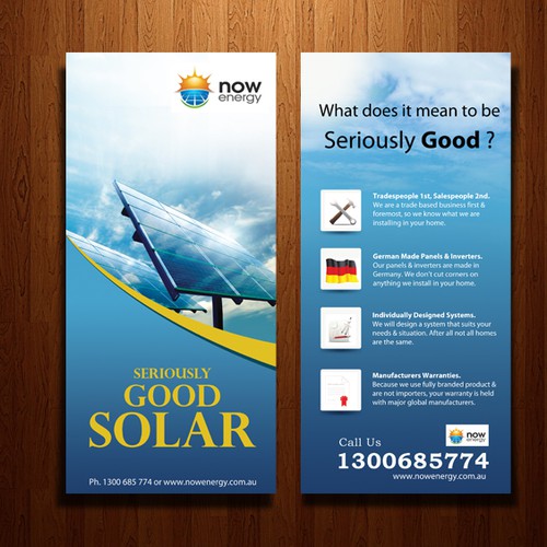 New postcard or flyer wanted for Now Energy  Réalisé par Prajeesh.john7