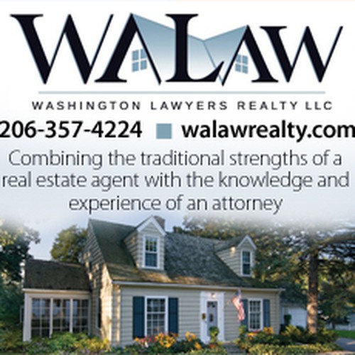 Create the magazine ad for WaLaw Realty, LLC Design by ChristinaAndersen