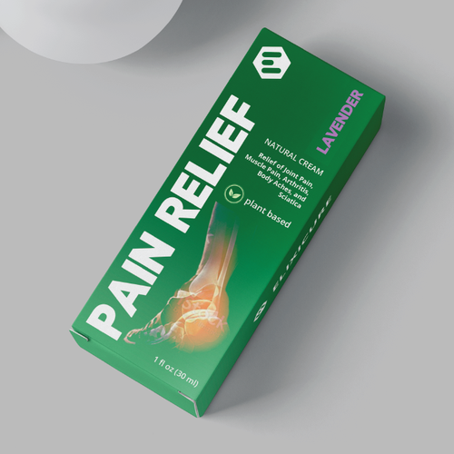 Pain Relief Cream Packaging-ontwerp door tiger!