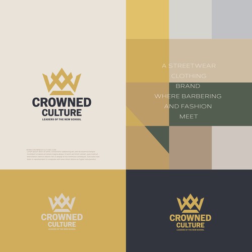 Crowned Culture (barber streetwear brand) Design by Gorafix_Sun