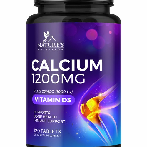 Calcium Plus Vitamin D3 Design Needed for Nature's Nutrition Design by GenScythe