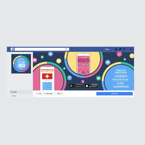 Guaranteed Trivia Game Needs An Eye Catching Facebook Cover Concursos De Portada De Facebook 99designs