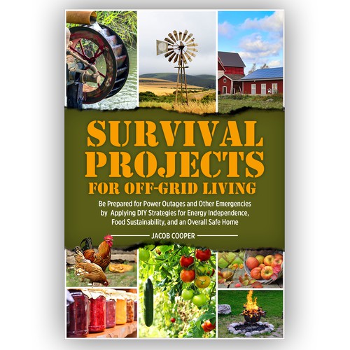 Book Cover for Off-Grid Survival Projects Design by Arrowdesigns