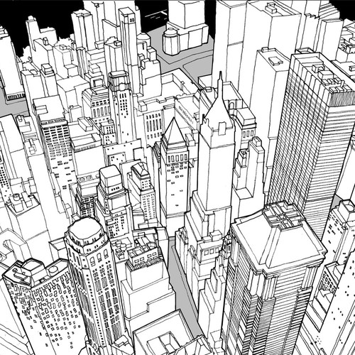 Illustrate a city scape - new york or san francisco!