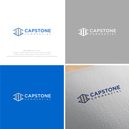 Simple, clean, professional commercial real estate logo Design by Eshaal ®