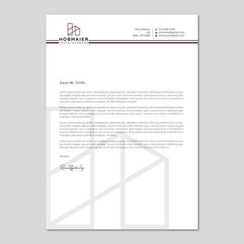 Papelería propuesta en el concurso por LAXMI DESIGNHUB