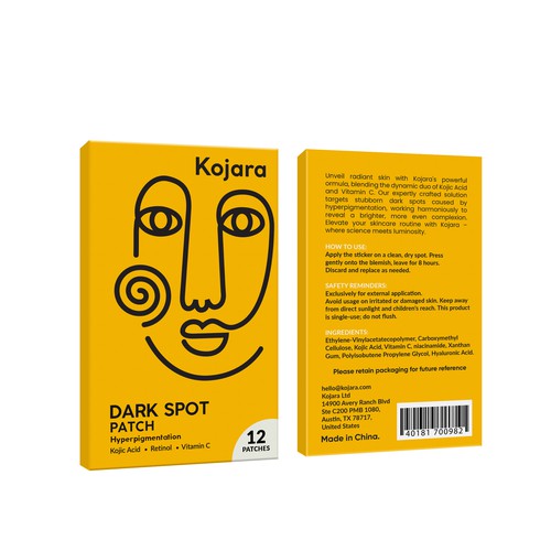 DARK SPOT PATCH PACKAGING Design by Rajith Shantha
