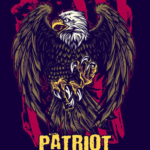 Develop a patriotic shirt that represents: The individual patriot, God, Family, Country Design by Dope Hope