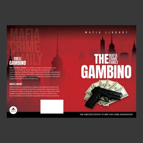 Book cover for a book about organized crime / mafia Diseño de Oreodaddy™