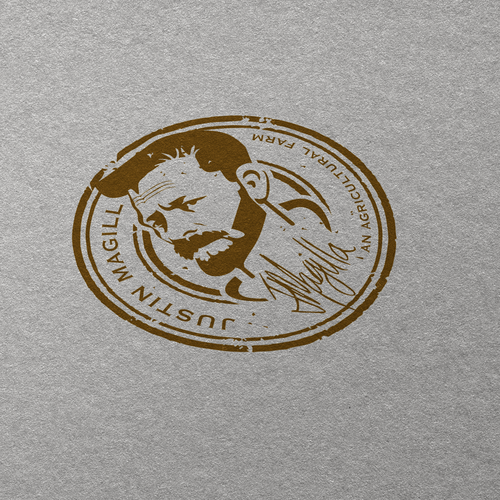 J. Magill Stamp-ontwerp door Mr.Logosmith