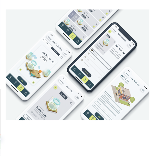 Jars App Design Design by Varvara Tsotsova