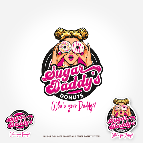 SUGAR DADDY DONUTS LOGO CONTEST Design by Joms Austria
