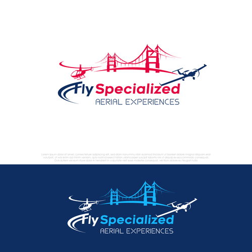 Helicopter | Aviation Company logo for flight experiences Design by Walco