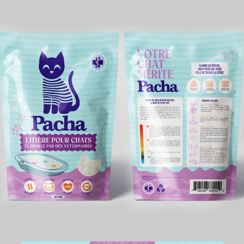 Cat Litter startup Minimalistic packaging - Contest Design by agooshe