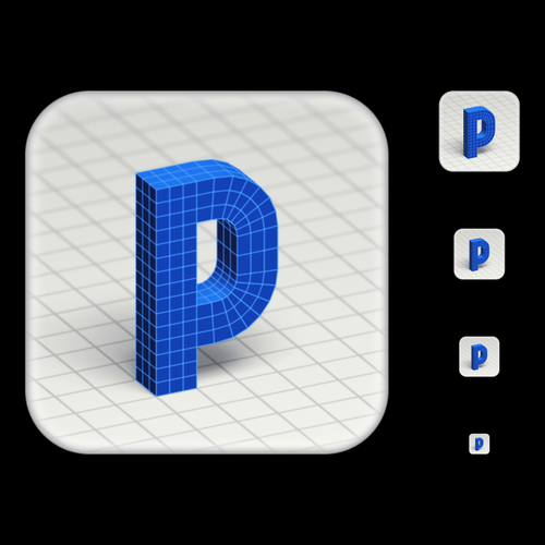 Create the icon for Polygon, an iPad app for 3D models Ontwerp door Some9000