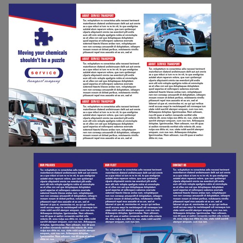 Trucking Co. Brochure Design | Brochure contest