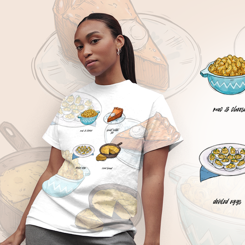 Soul Food/Foodie Themed T-Shirt Designs Design réalisé par MaryRay