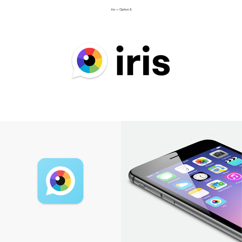 Logo for Iris, the decentralized alternative to social media giants Design by Alex Pi