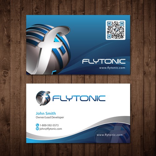 Create a stunning business card for a web development company ...