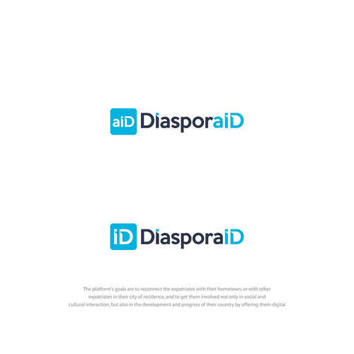 Design a powerful logo for diasporaid, an impact-oriented network/platform for expats Design by INSPart
