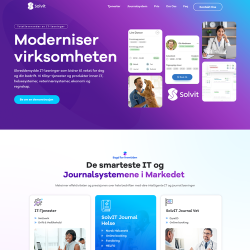 Design a new wordpress theme for an IT company in Norway Design by Pinku