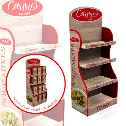 Help! We need a display design for our soup mixes! Design by FlipVinoya2