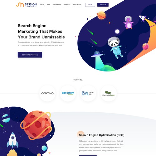 Proposition sur un concours de Design de page web, réalisée par Green Tec