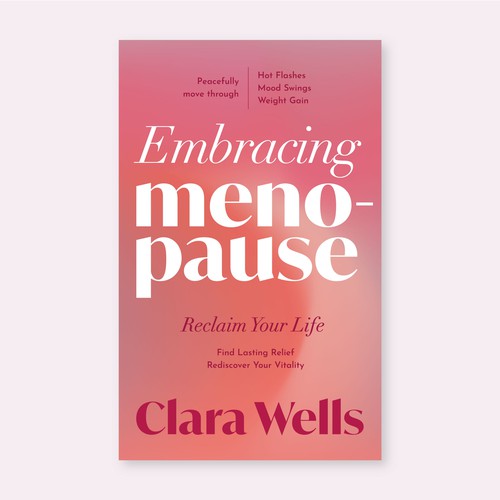 I need a book cover that connects with women about menopause Design by Yesim Tuzun