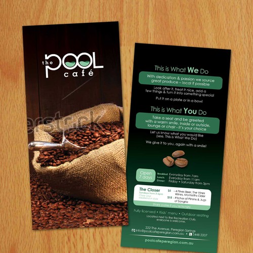 The Pool Cafe, help launch this business Design by jay000