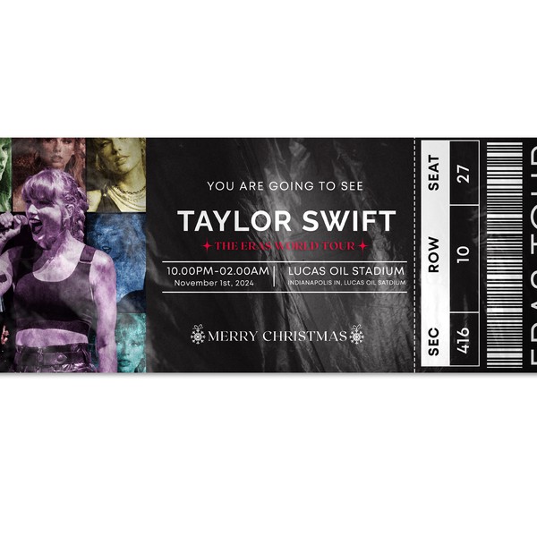 Poster Ticket Design For Taylor swift