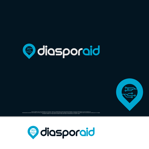 Design a powerful logo for diasporaid, an impact-oriented network/platform for expats Design by InTuos Pro