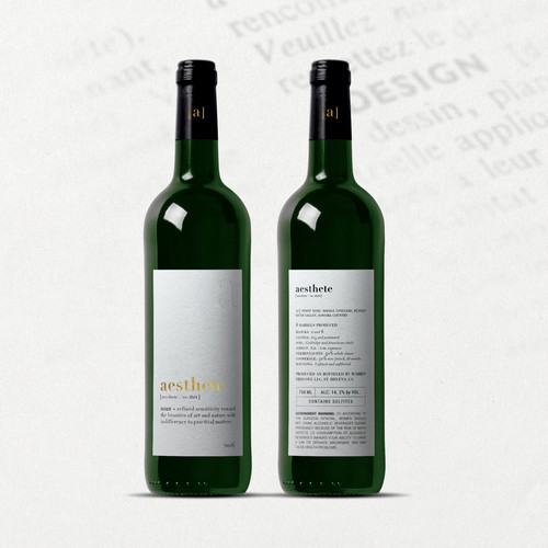 Minimalistic wine label needed Design por O Ñ A T E