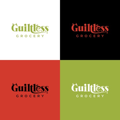 Simple Guiltless Grocery logo for healthy e-commerce store Design by saki-lapuff