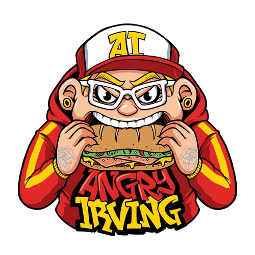 Angry Irving character Design by Kibokibo