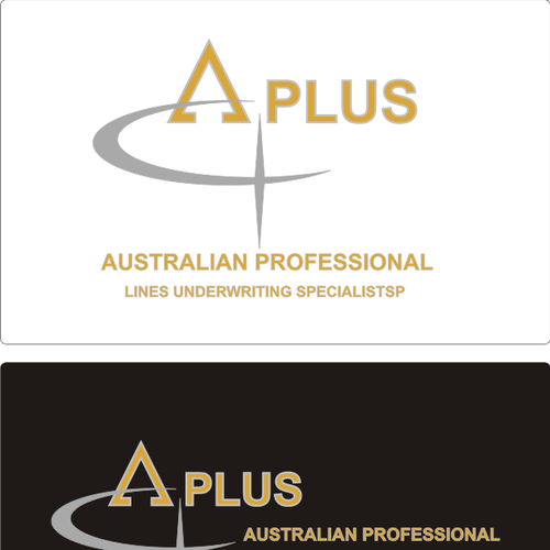 logo for APlus (Australian Professional Lines Underwriting SpecialistsP Design by Begundall