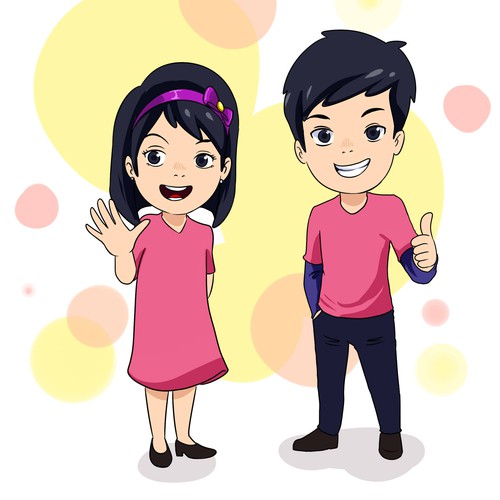 Create Twin Boy And Girl Cartoon Characters Character Or Mascot Contest 99designs