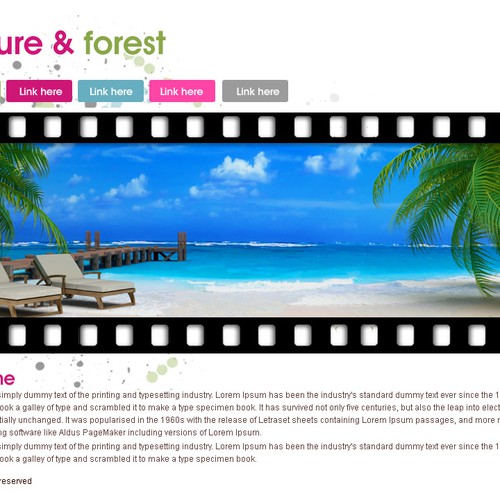 1-3 Page Website Template Design von Johncreative