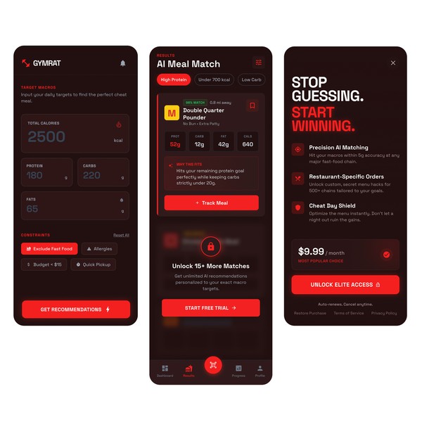 Design by ceylongraphic titled "Design a High-Performance AI Fitness App"