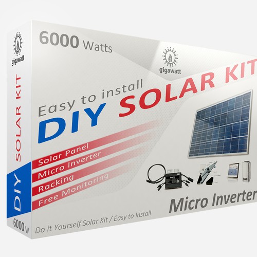 * Design a Concept Box for a Do-It-Yourself Solar Panel Installation Kit * | Product packaging ...